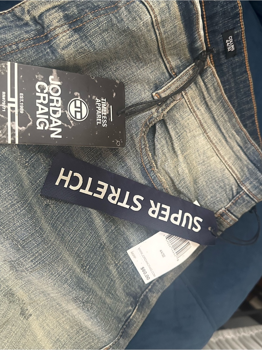 Jordan Craig Light Blue Relaxed Fit Men's Jeans